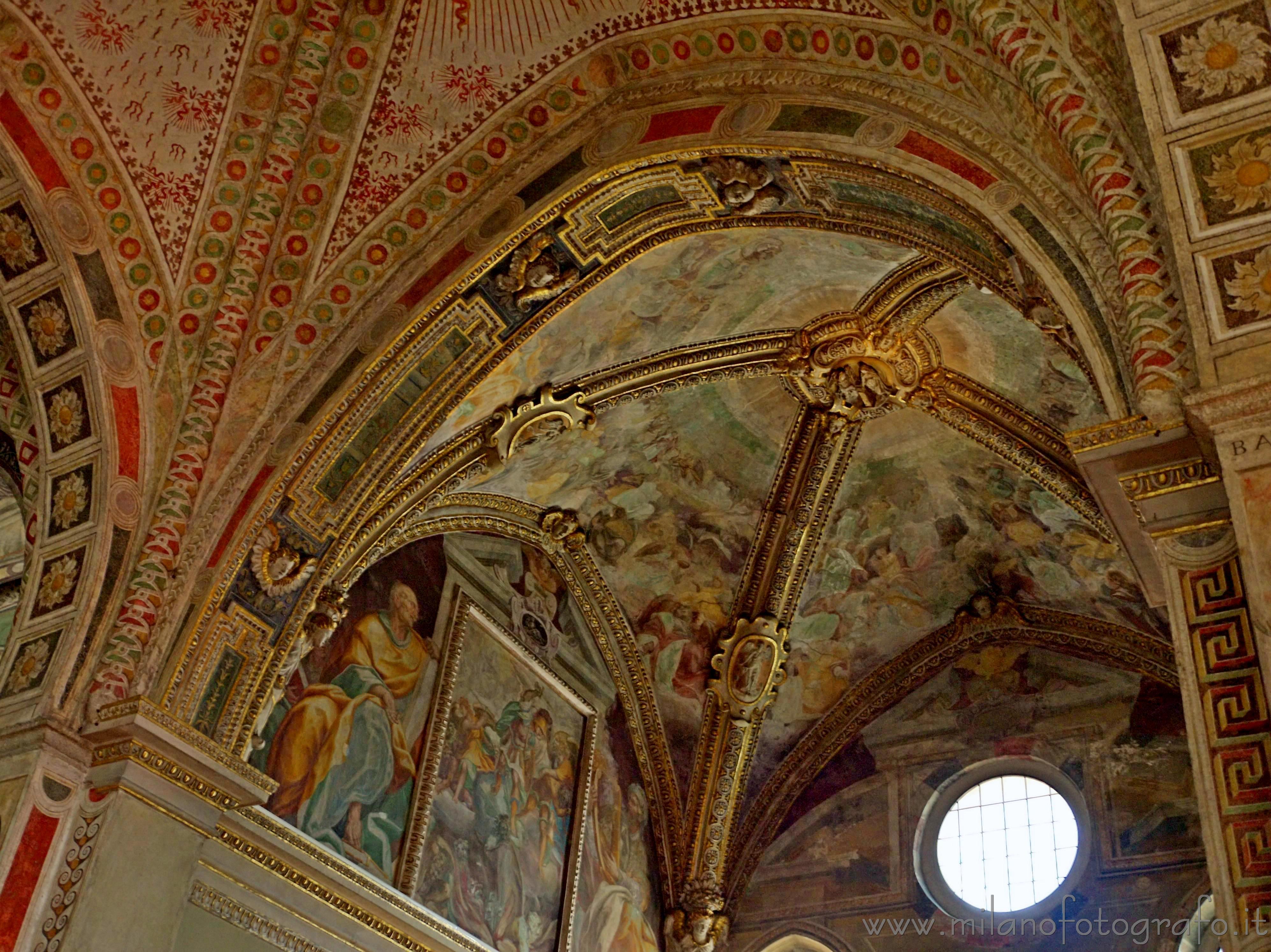 Milan (Italy) - Frescos on the vaults of Santa Maria delle Grazie